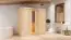 Sauna "Eeli" SET mit Energiespartür - Farbe: Natur, Ofen externe Steuerung easy 9 kW - 196 x 118 x 198 cm (B x T x H)