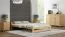 Schlichtes Doppelbett Sispony 26, Kiefer Vollholz massiv, Farbe: Kiefer - Liegefläche: 180 x 200 cm (B x L)