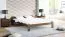 Jugendbett im Landhaus Stil Ansalonga 15, Kiefer Vollholz massiv, Farbe: Walnuss - Liegefläche: 140 x 200 cm (B x L)