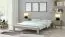 Jugendbett im schlichten Design Erts 20, Kiefer Vollholz massiv, Farbe: Eiche Trüffel - Liegefläche: 140 x 200 cm (B x L)