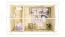 Ferienhaus F13 inkl. Fußboden| 13,9 m² | 70 mm Blockbohlen | Naturbelassen | mit Isolierverglasung