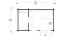Ferienhaus F13 inkl. Fußboden| 13,9 m² | 70 mm Blockbohlen | Naturbelassen | mit Isolierverglasung