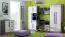Kommode / Highboard für Jugendzimmer mit 3 Schubladen Olaf 05, Farbe: Anthrazit / Weiß / Lila, teilmassiv, 132 x 80 x 40 cm, 1 Drehtür, viel Stauraum 