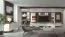 Wohnzimmer Komplett - Set D Asau, 8-teilig, Farbe: Kaschmir / Eiche dunkel