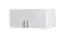Aufsatz für Drehtürenschrank / Kleiderschrank Messini 02 / 03, Farbe: Weiß / Weiß Hochglanz - Abmessungen: 40 x 92 x 54 cm (H x B x T)