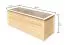 Hochbeet 2 aus nordischer Fichte, Farbe: Natur, Abmessungen: 254 x 94 x 92 cm (B x T x H)