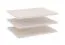 Einlegeboden für Schränke, 3er Set, Farbe: Kaschmir - Abmessungen: 66,8 x 37,8 x 1,6 cm