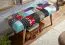 Sitzbank aus Mango Massivholz, Farbe: Mango / Bunt gemustert - Abmessungen: 51 x 117 x 38 cm (H x B x T)