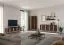 Kommode | Farbe: Eiche Dunin | inkl. LED-Beleuchtung | 183 x 40 x 83 cm | 4 Türen | Soft-Close Funktion | 8 Fächer | schlanke Metallbeine | Sideboard