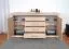 Kommode Kundiawa 11, Farbe: Sonoma Eiche hell / Sonoma Eiche dunkel - Abmessungen: 84 x 160 x 40 cm (H x B x T)