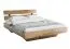 Doppelbett Cortinadal 02 Eiche massiv geölt - Liegefläche: 160 x 200 cm (B x L)