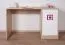 Kinderzimmer - Schreibtisch Fabian 10, Farbe: Eiche Hellbraun / Weiß / Rosa - 78 x 120 x 50 cm (H x B x T)