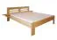 Kinderbett / Jugendbett Buche massiv Vollholz natur 114, inkl. Lattenrost - Abmessung 140 x 200 cm