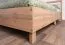 Doppelbett Braianik 06 in Eiche Wotan / Beige, Liegefläche: 160 x 200 cm, inklusive Lattenrost, 92 x 171 x 207 cm, passend für Schlafzimmer, Füße 36 mm dick