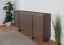 Schlichte Kommode Illgau 01, Baltic Storm - Dunkelbraun, 90 x 200 x 38 cm, mit 4 Türen und 6 Fächern, Push-to-open System, hochwertig verarbeitet, Soft Close System