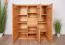 Hohe Kommode Kapiti 21 mit Soft Close System, ausgezeichnete Qualität, Kernbuche Massivholz geölt, Maße: 129 x 111 x 45 cm, vier Türen, eine Schublade