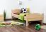 Kinderbett 90 x 200 cm | Massivholz: Buche | Natur Lackiert Abbildung