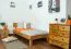 Bett 90 x 200 cm Eiche geölt Abbildung