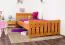 Kinderbett 100 x 200 cm | Massivholz: Kiefer | Erle Lackiert Abbildung