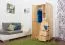Kiefer-Schrank A-Qualität Massivholz, Farbe: Natur 190x90x60 cm Abbildung