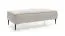 Großer Hocker Barlby 03 mit Cord-Stoff Bezug, Wellenfederung, Farbe: Beige, pflegeleicht, Maße: 44 x 140 x 65 cm, modernes Design, Wohnzimmer