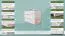 Schuhschrank Kiefer Holz massiv, Farbe: Weiß 62x90x40 cm