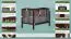 Gitterbett / Kinderbett Kiefer massiv Vollholz Walnussfarben 103, inkl. Lattenrost - 60 x 120 cm (B x L)