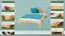 Kinderbett / Jugendbett Kiefer massiv Vollholz natur 75, inkl. Lattenrost - Abmessung 140 x 200 cm