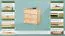 Schuhschrank Kiefer Vollholz massiv natur Junco 222 - Abmessung: 62 x 62 x 40 cm (H x B x T)