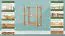 Schuhregal Buche Vollholz massiv Erlefarben Junco 224 - 70 x 58 x 26 cm (H x B x T)