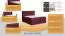 Boxspringbett MINDORO, Box: Bonellfederkern, Matratze: Taschenfederkern, Top Matress: Schaumstoff - Abmessung: 160 x 200 cm - Farbe: Rotbraun