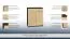 Kommode Trelew 12, Farbe: Wenge / Ahorn - 101 x 80 x 41 cm (H x B x T)