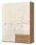 Kleiderschrank beige hochglanz