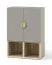 Kommode Maräne 06, Farbe: Kaschmir / Eiche Artisan / Anthrazit - Abmessungen: 117 x 80 x 40 cm (H x B x T)