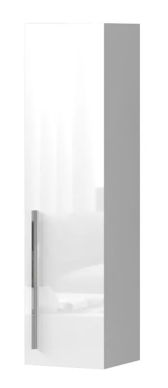 Hängeschrank Garim 39, Farbe: Weiß Hochglanz - Abmessungen: 115 x 30 x 29 cm (H x B x T)
