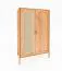Schrank Wellsford 44 Wildeiche massiv geölt - Abmessungen: 175 x 108 x 60 cm (H x B x T)