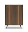 Kommode | Farbe: Eiche Dunin | inkl. LED-Beleuchtung | 6 Fächer | 94 x 40 x 126 cm | Push-to-open Funktion | 2 Drehtüren | schlanke Metallbeine | Soft-Close Funktion