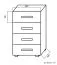 Kommode Garut 05, Farbe: Sonoma Eiche - Abmessungen: 80 x 50 x 40 cm (H x B x T)