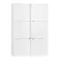 Jugendzimmer - Schrank Marincho 38, Farbe: Weiß - Abmessungen: 159 x 106 x 43 cm (H x B x T)