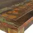 Rustikaler Esstisch mit Schnitzmuster, Massivholz, Farbe: Mango -  Abmessungen: 80 x 80 cm (B x T)