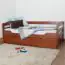 Buche Bett mit Schublade 90 x 200 cm Kirsche