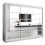 Schiebetürenschrank / Kleiderschrank Aizkorri 06B mit Spiegel, Farbe: Weiß matt - Abmessungen: 200 x 250 x 62 cm (H x B x T)