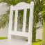 Stuhl Kiefer massiv Vollholz weiß lackiert Junco 247- Abmessung 95 x 44 x 46 cm