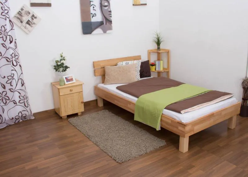 Kernbuche Futonbett 100 x 200 cm geölt Abbildung