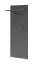 Garderobe Ringerike 08, Farbe: Anthrazit / Eiche Artisan - Abmessungen: 203 x 210 x 32 cm (H x B x T), mit 10 Fächern und einen Sitzkissen