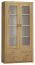 Vitrine Vanimo 22, Farbe: Eiche - Abmessungen: 202 x 100 x 42 cm (H x B x T)