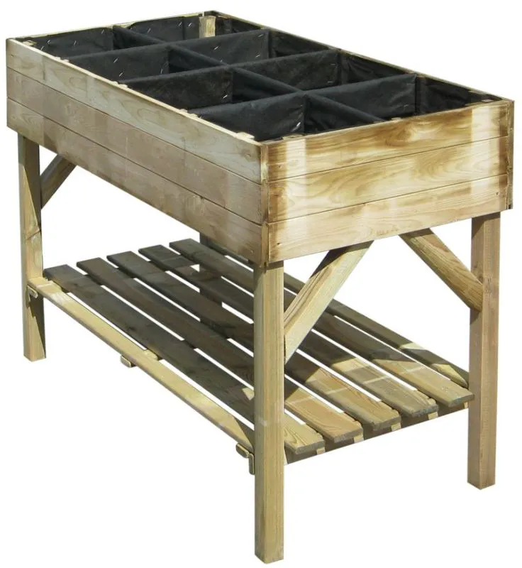 Hochbeet Sabine inkl. Einlage - Abmessungen: 120 x 60 x 86 cm (L x B x H)