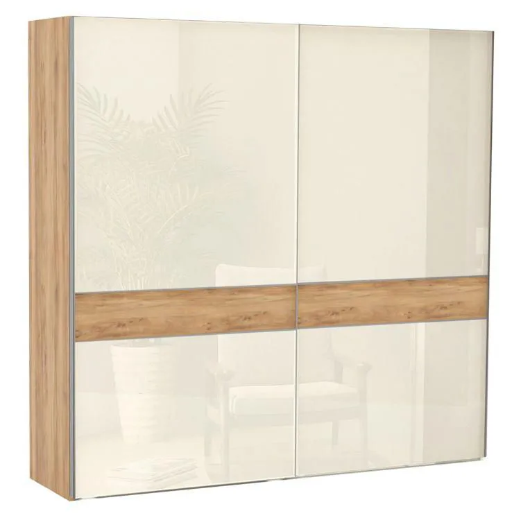 Kleiderschrank beige hochglanz Abbildung