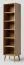 Regal Eiche massiv natur Aurornis 18 - Abmessungen: 200 x 50 x 40 cm (H x B x T)
