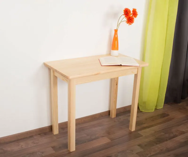 Tisch Kiefer massiv Vollholz natur Junco 226B (eckig) - 50 x 90 cm